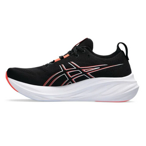 Asics Gel Nimbus 26 -  Preto com Branco e Vermelho