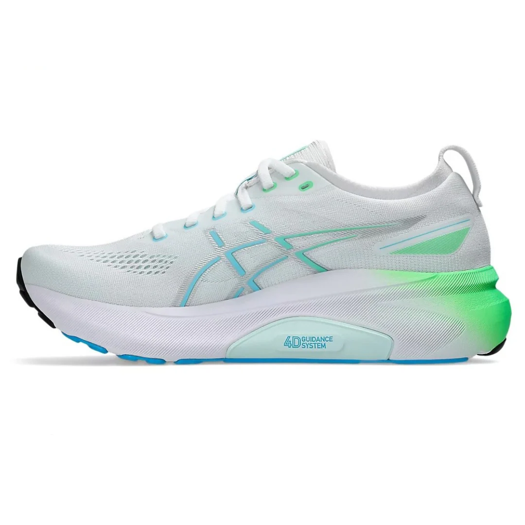 Asics Gel Kayano 31 - Branco com Verde e Azul
