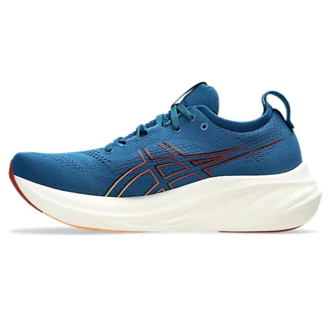 Asics Gel Nimbus 26 - Azul com Branco e Vermelho