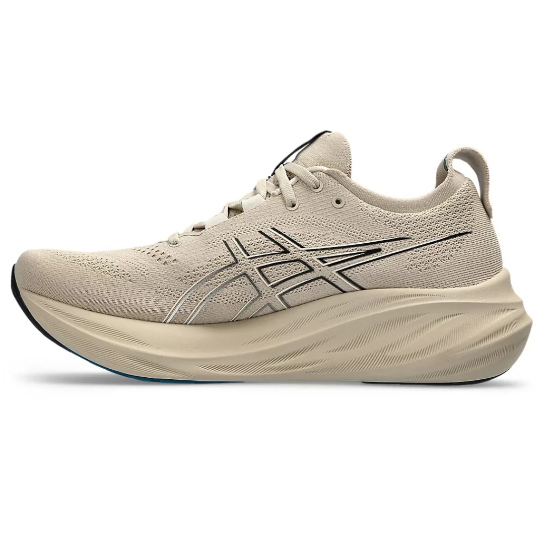 Asics Gel Nimbus 26 - Cinza Bege e Preto