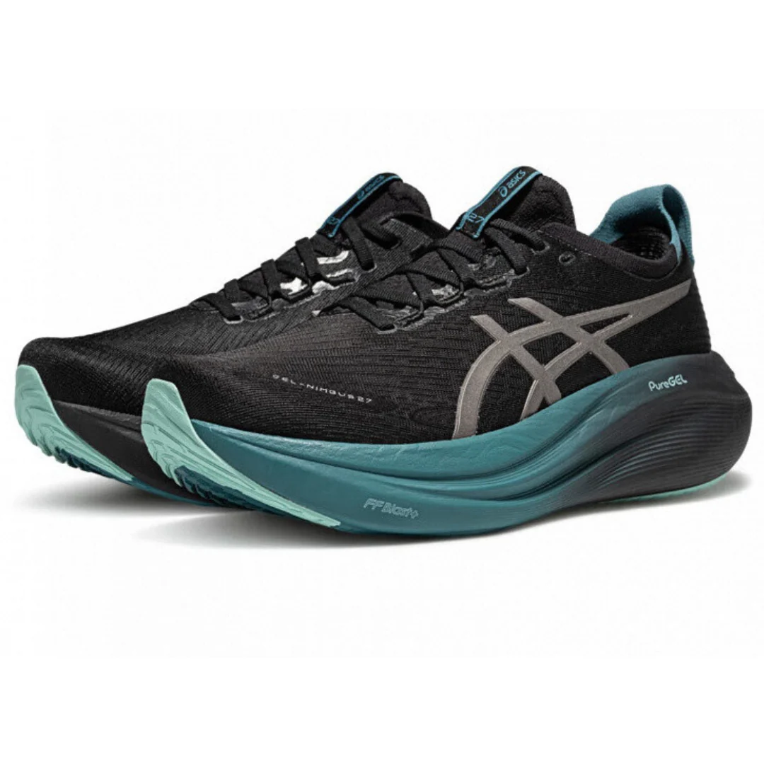 Asics Gel Nimbus 27 - Preto/Verde