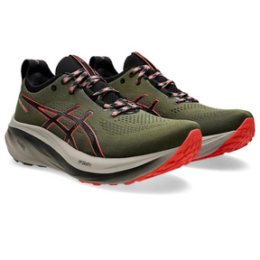 Asics Gel Nimbus 26 Paris - Verde Oliva/Vermelho