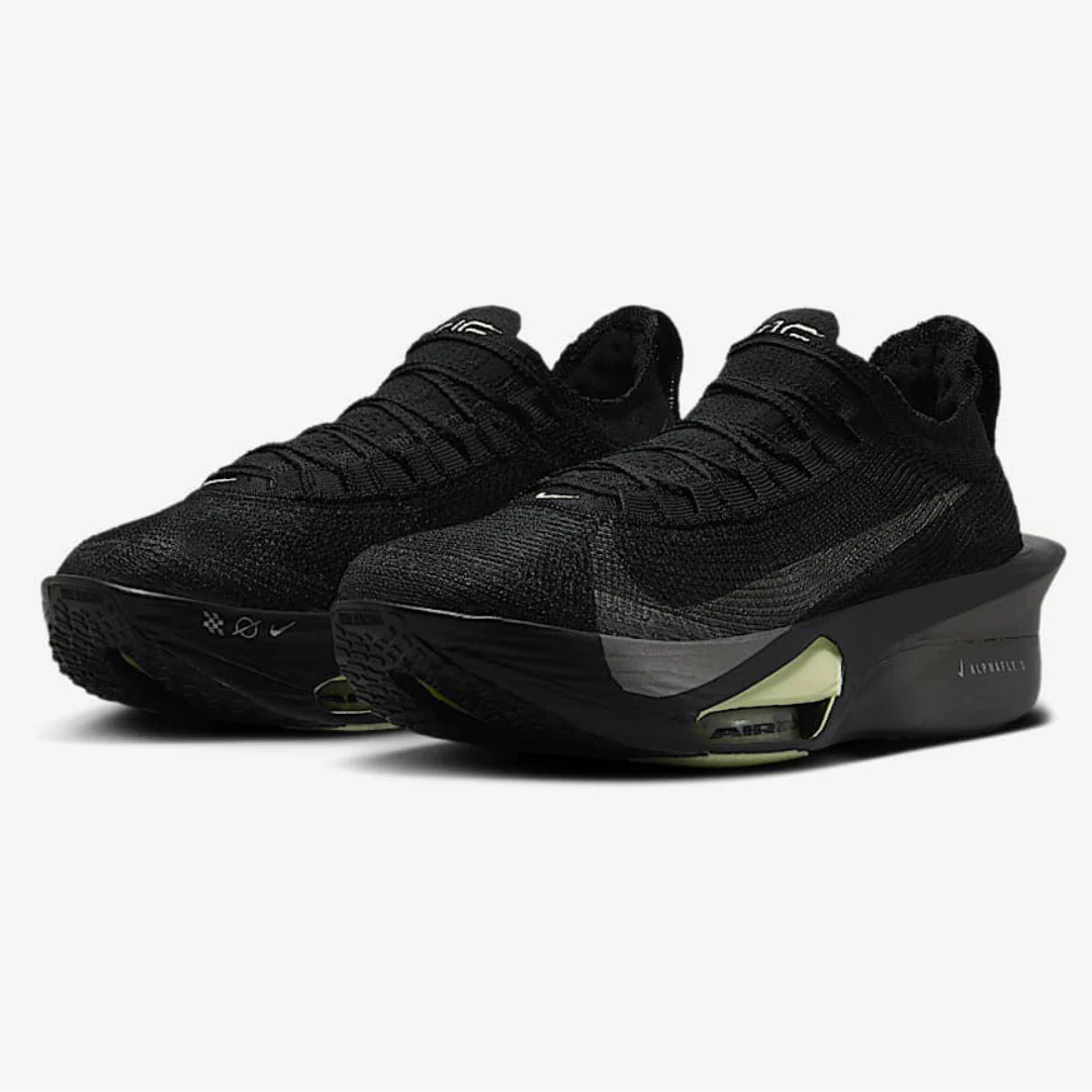 Nike Air Zoom X Alphafly Next% 3 - Preto - Olive Aura - Prateado Metalizado