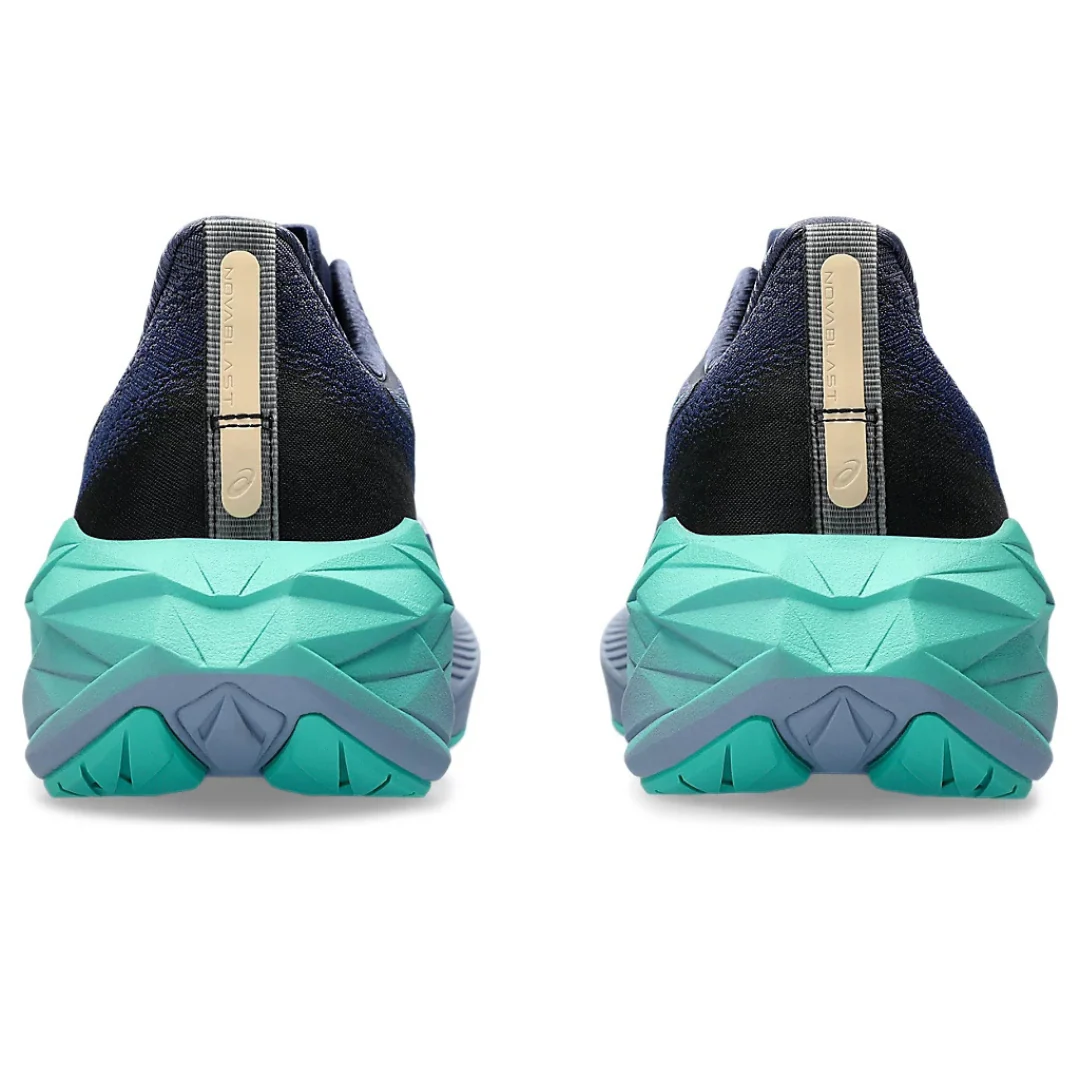 Asics NovaBlast 4 Azul Marinho com Verde e Azul