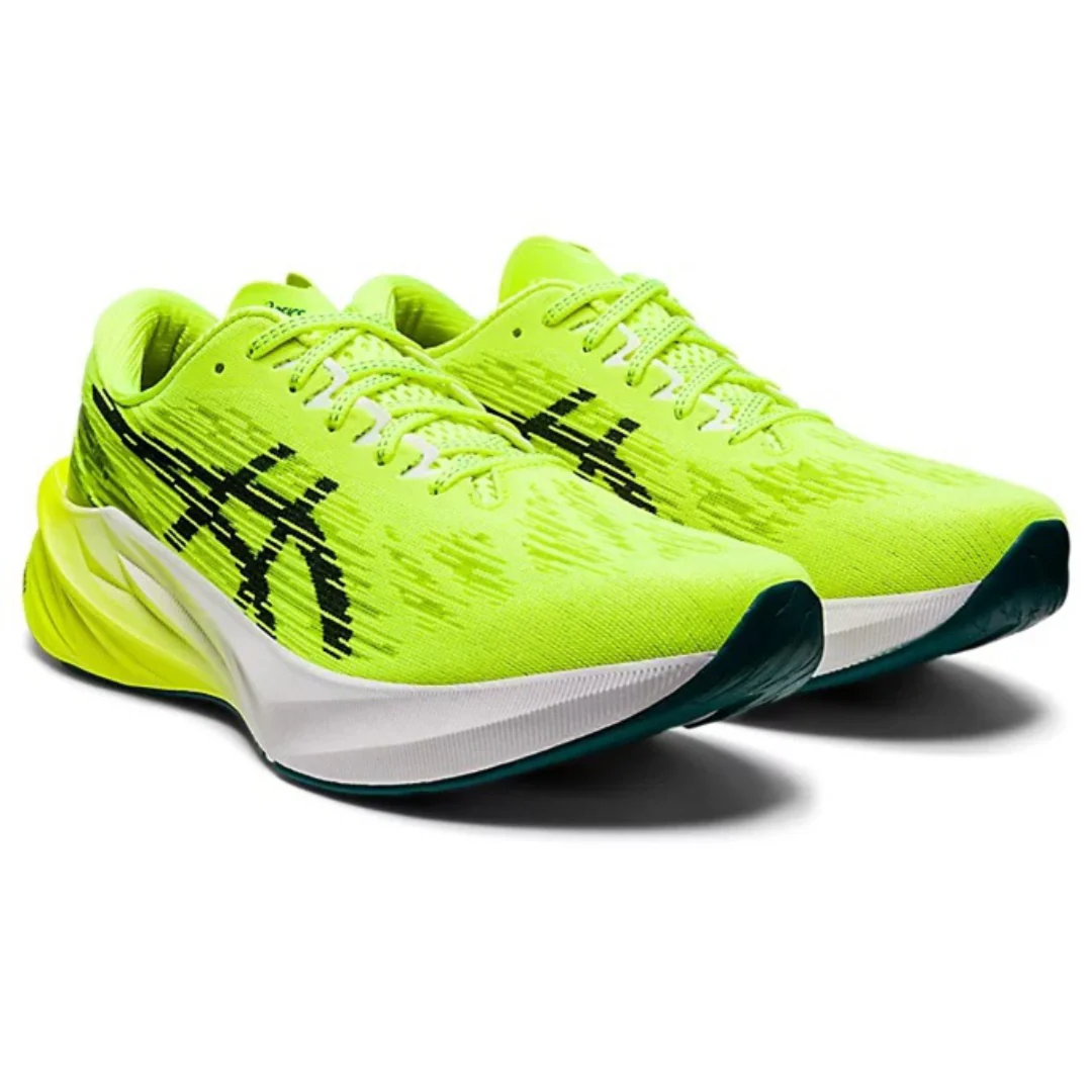 Asics NovaBlast 3 Verde Flourescente e Preto