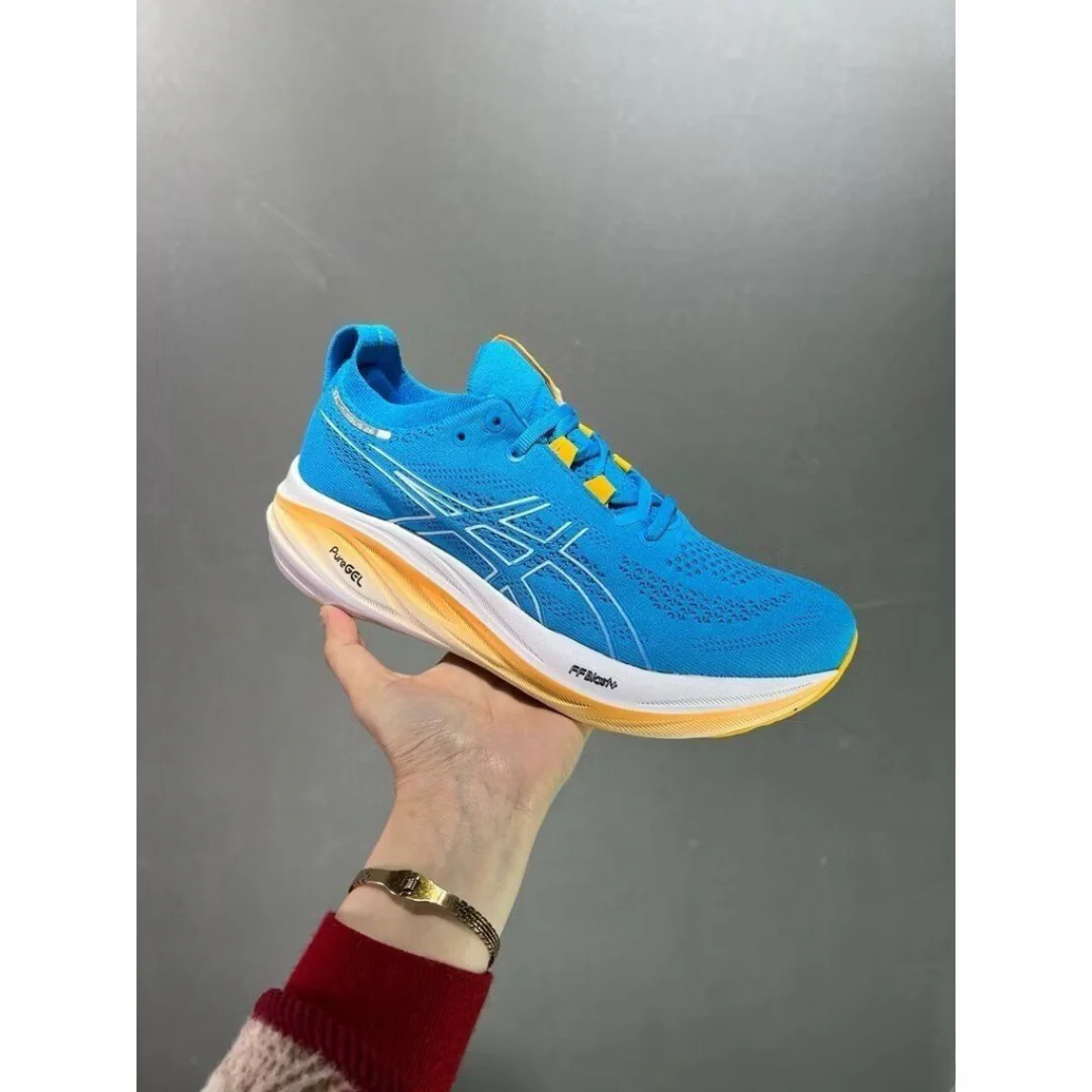 Asics Gel Nimbus 26 - Azul e Laranja