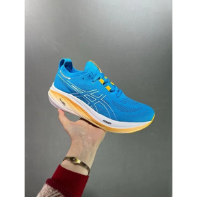 Asics Gel Nimbus 26 - Azul e Laranja