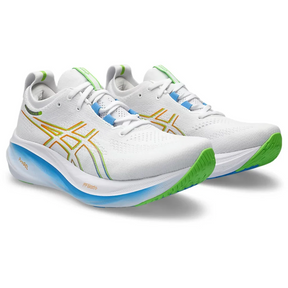 Asics Gel Nimbus 26 - Branco com Azul e Verde