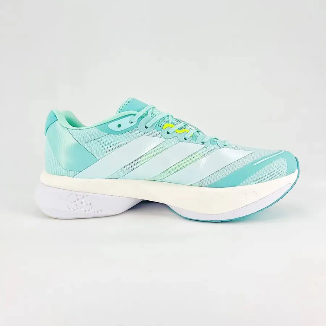 Adidas Adizero Boston 13 Flash Aqua/Metálico/Verde Limão