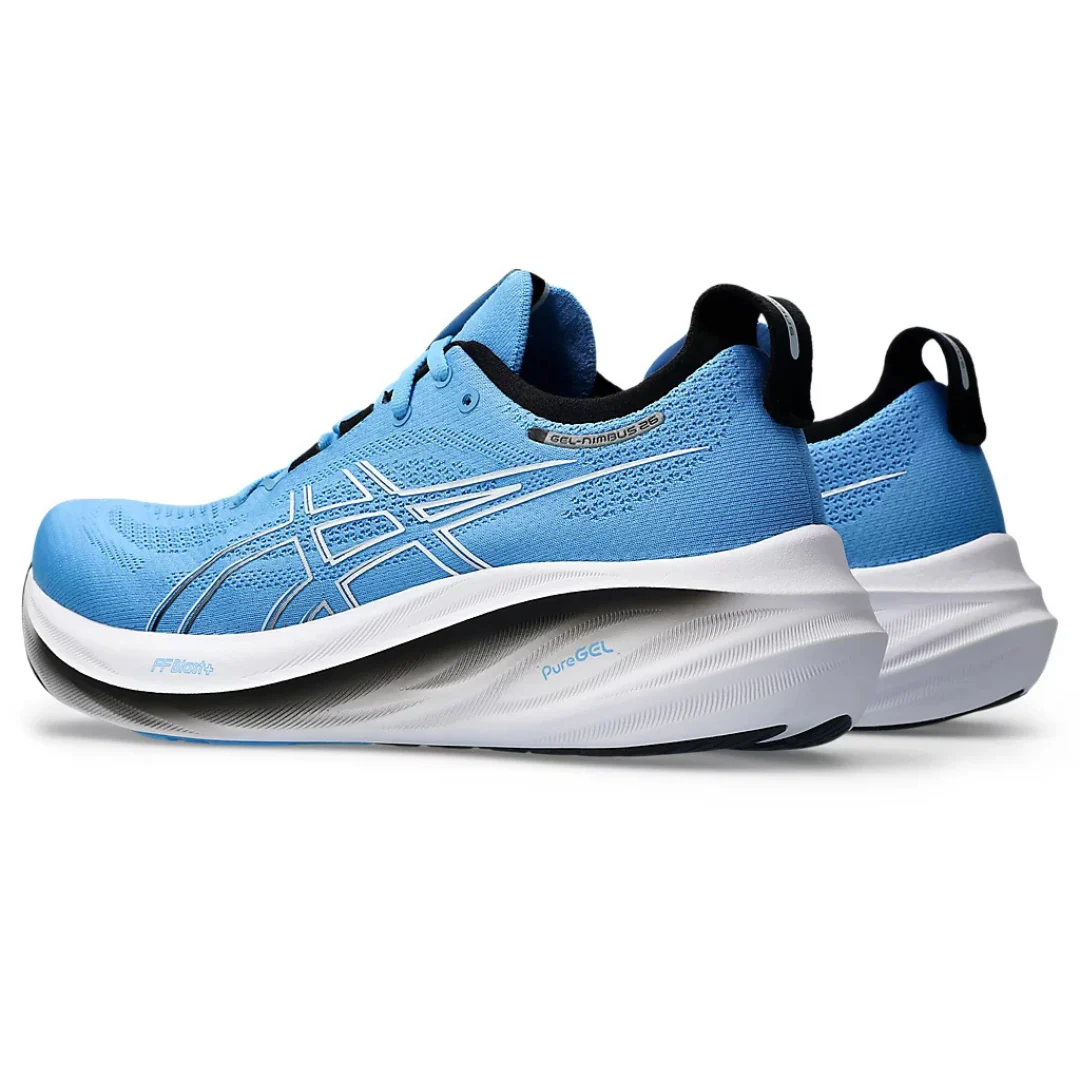 Asics Gel Nimbus 26 - Azul com Branco e Preto