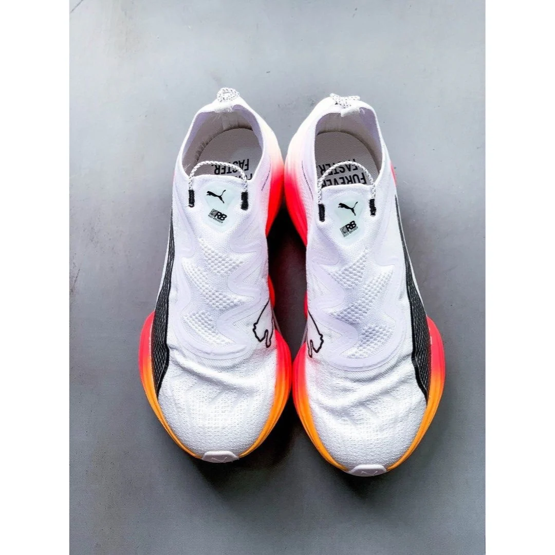Puma Fast-RB Nitro Elite - Branco com Rosa e Laranja
