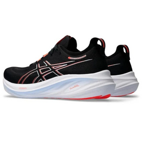Asics Gel Nimbus 26 -  Preto com Branco e Vermelho