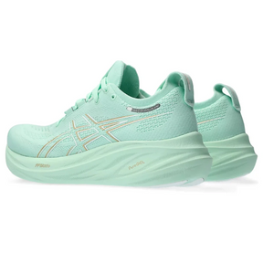 Asics Gel Nimbus 26 - Verde com Branco e Dourado