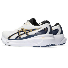 Asics Gel Kayano 30 - Branco com Azul Marinho e Dourado
