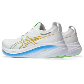 Asics Gel Nimbus 26 - Branco com Azul e Verde