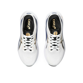 Asics Gel Kayano 30 - Branco com Azul Marinho e Dourado