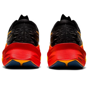 Asics NovaBlast 3 Preto com Vermelho e Laranja