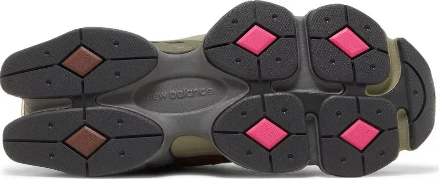 New Balance 9060 Sea Salt Burgundy Pink