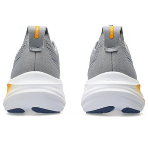 Asics Gel Nimbus 26 - Cinza e azul Marinho com Branco e Laranja