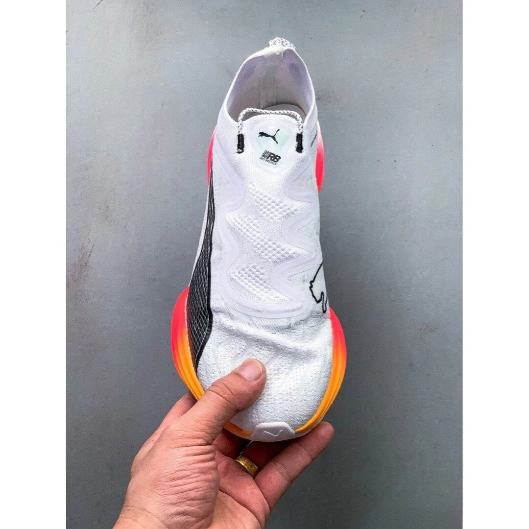 Puma Fast-RB Nitro Elite - Branco com Rosa e Laranja